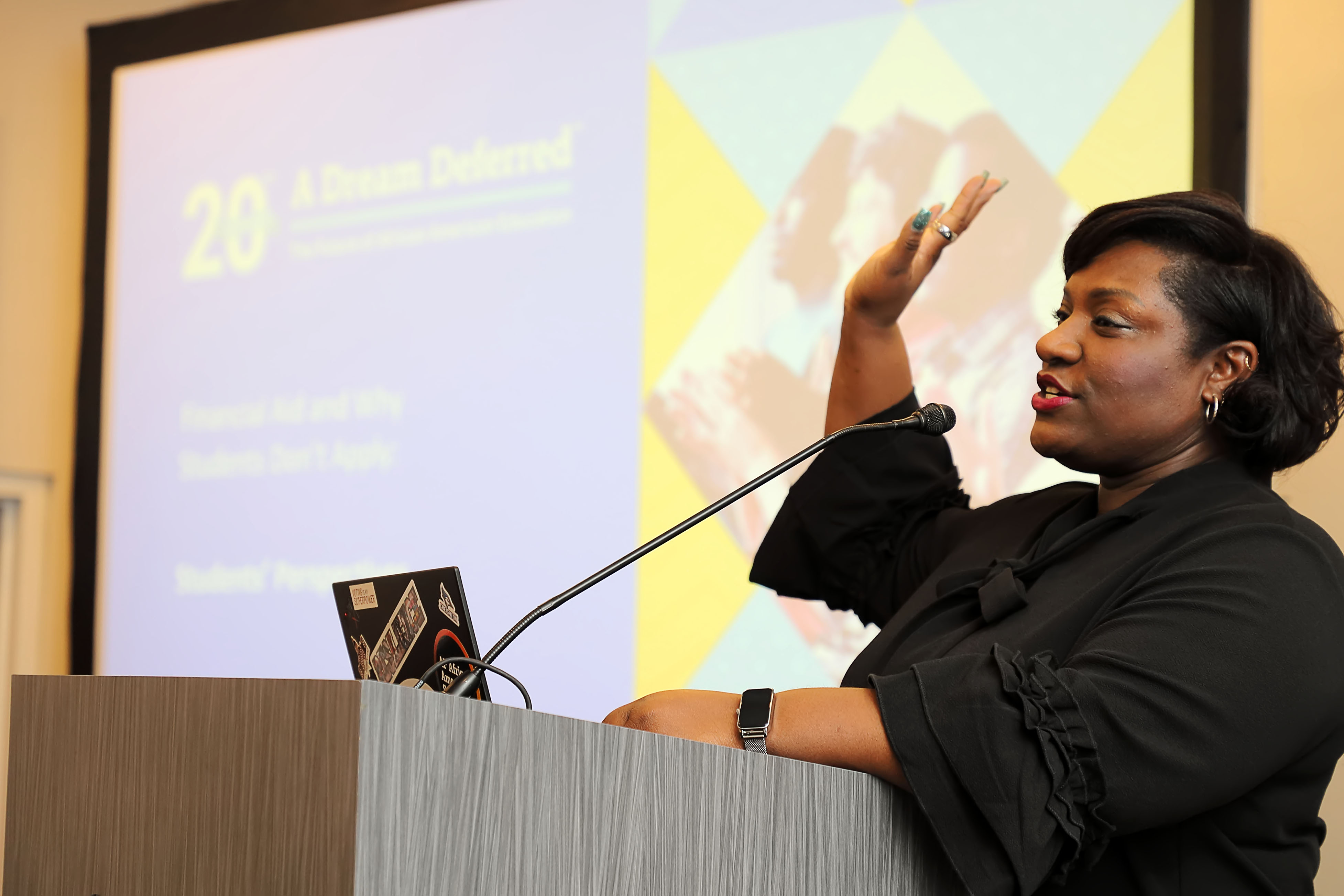 Dr. J Sharee Eggleson at the 2024 A Dream Deferred conference