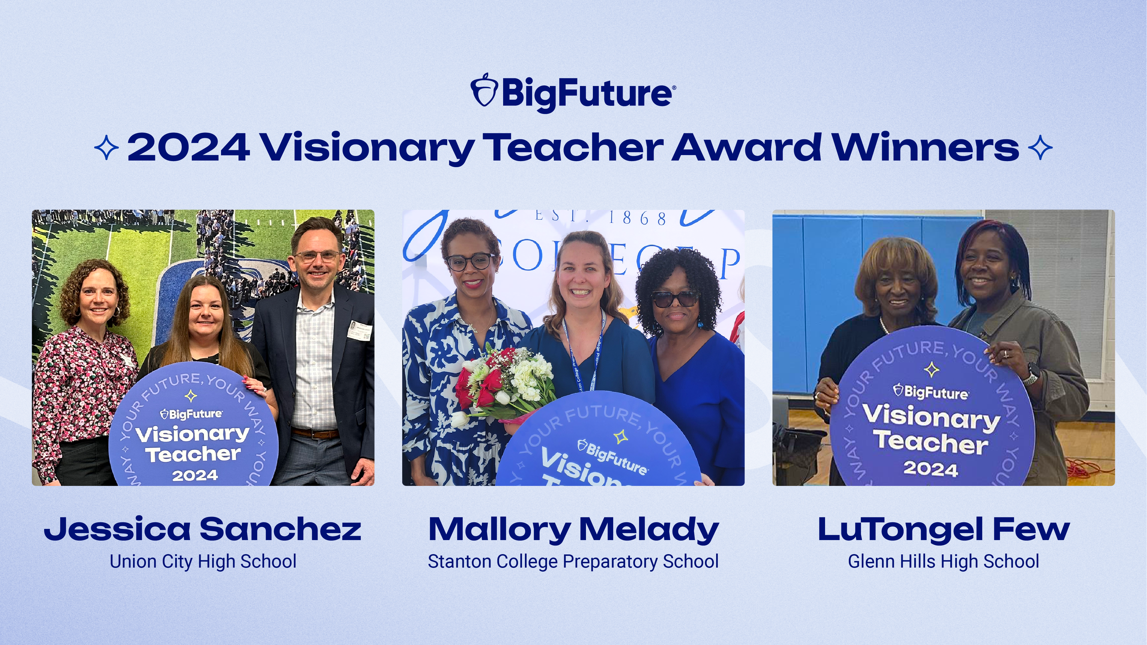 BigFuture 2024 Visionary Teacher Award Winners